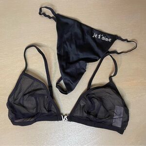 Victoria’s Secret bling bra and v-string panty